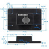 Protective Case (with TRIPOD) For Official LCD 7 Inch Raspberry Pi Touch Display 2